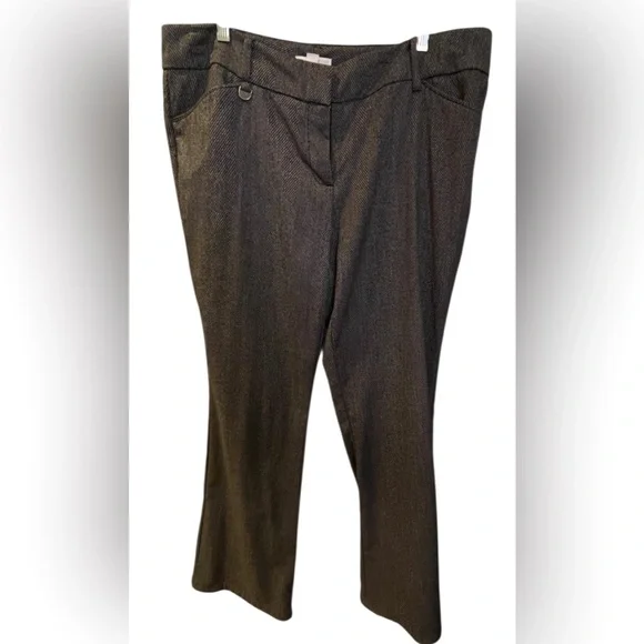 New York and Company Black and Gray Wide Leg Pants - Picture 4 of 15